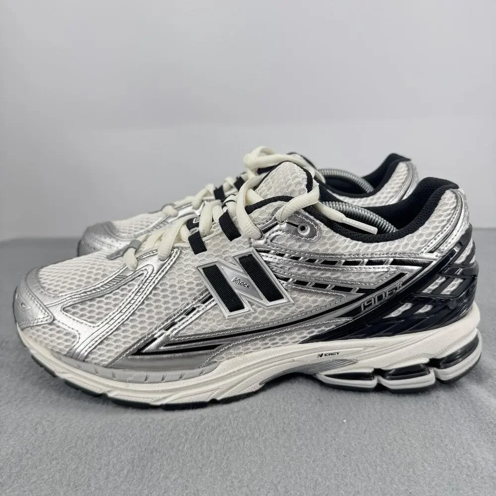 New Balance 1906R Mens 12 Silver Metallic Black Sea Salt M1906RER Mesh Runner